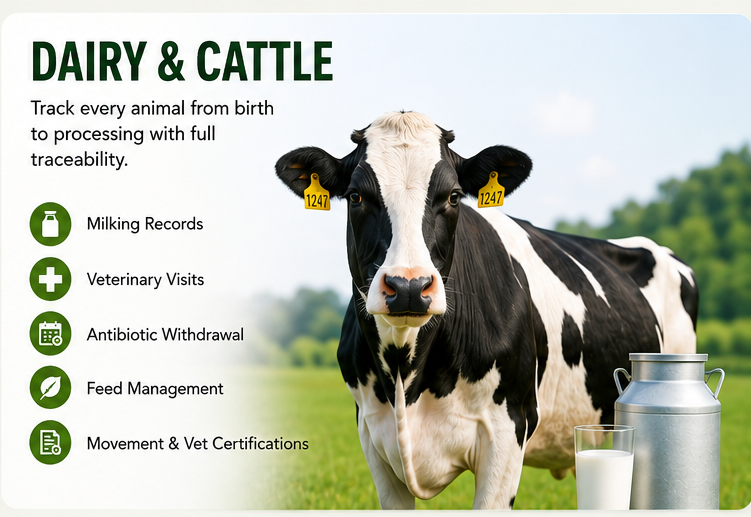 dairy and cattel